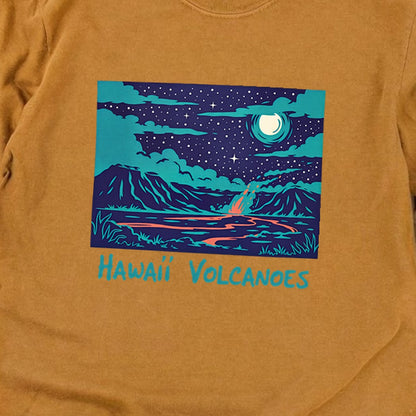 Hawaii Volcanoes at Night Premium Long Sleeve