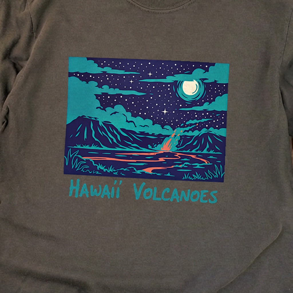 Hawaii Volcanoes at Night Premium Long Sleeve