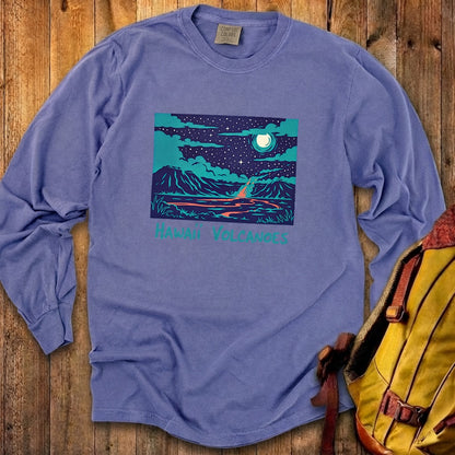 Hawaii Volcanoes at Night Premium Long Sleeve