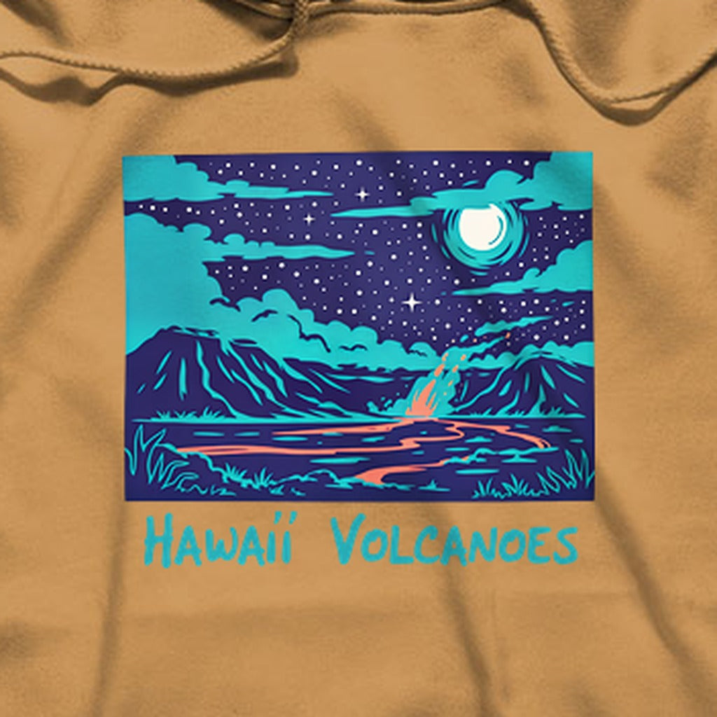 Hawaii Volcanoes at Night Hoodie