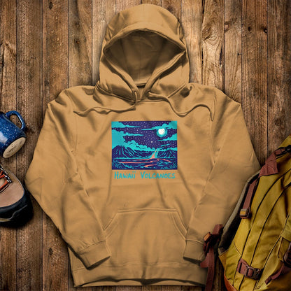 Hawaii Volcanoes at Night Hoodie