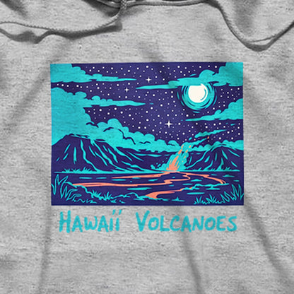 Hawaii Volcanoes at Night Hoodie