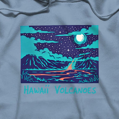 Hawaii Volcanoes at Night Hoodie