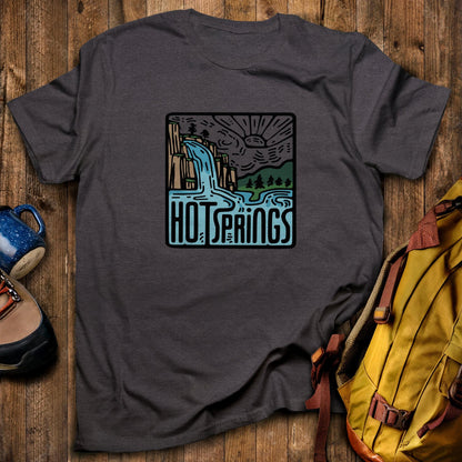 Hot Springs National Park T-Shirt Dark Heather Adventure and Outdoors Themed T-Shirt
