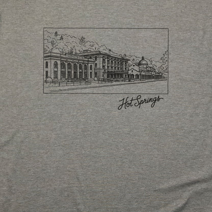 Hot Springs Line Drawing T-Shirt