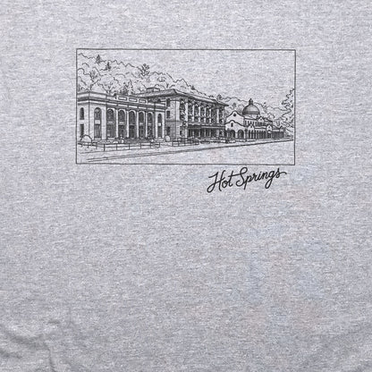 Hot Springs Line Drawing T-Shirt