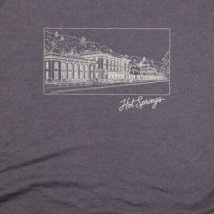 Hot Springs Line Drawing T-Shirt
