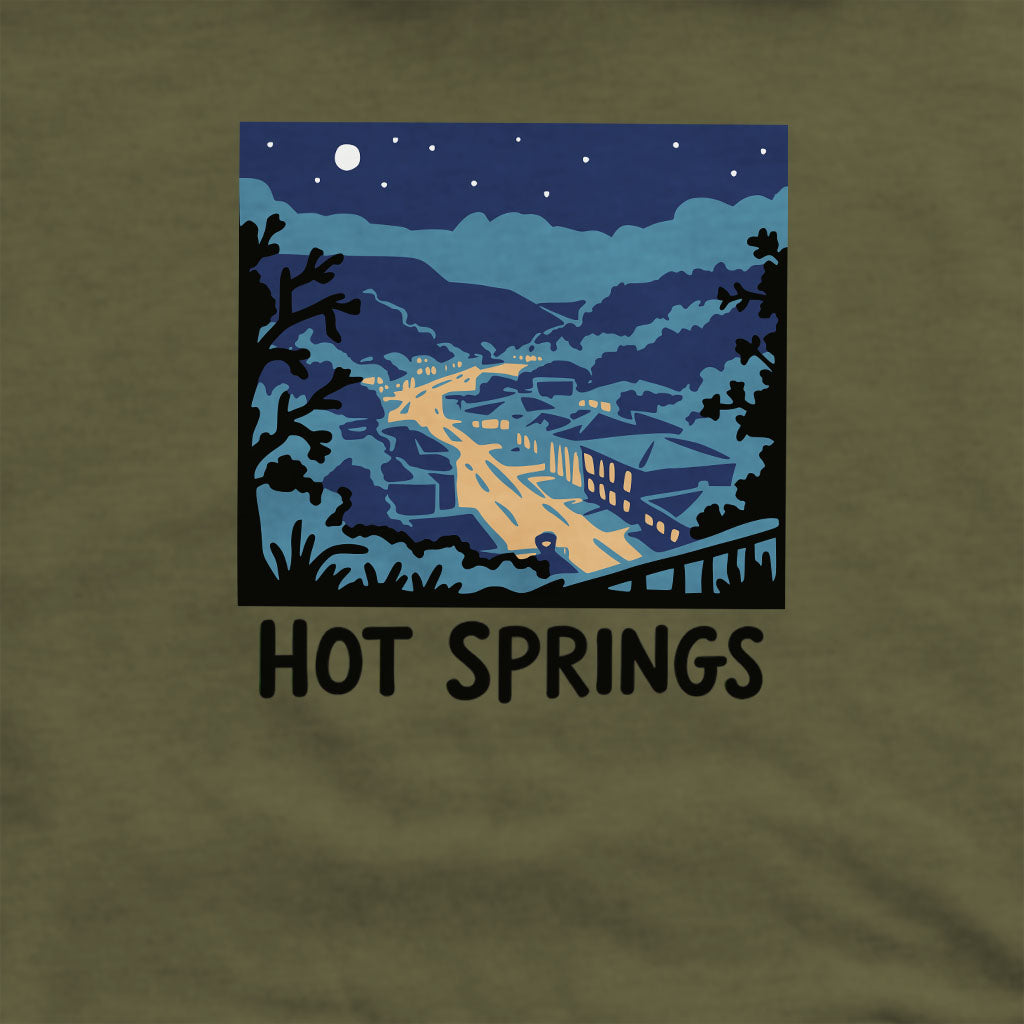 Hot Springs at Night Crewneck Sweatshirt