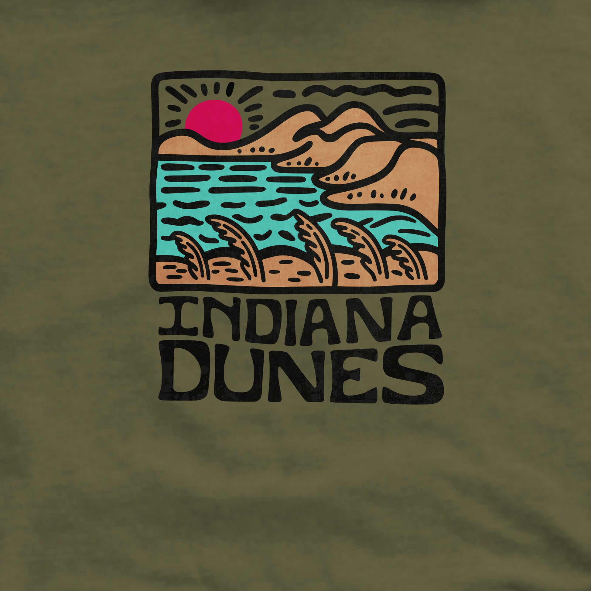Indiana Dunes National Park Crewneck Sweatshirt Adventure and Outdoors Themed Sweatshirt