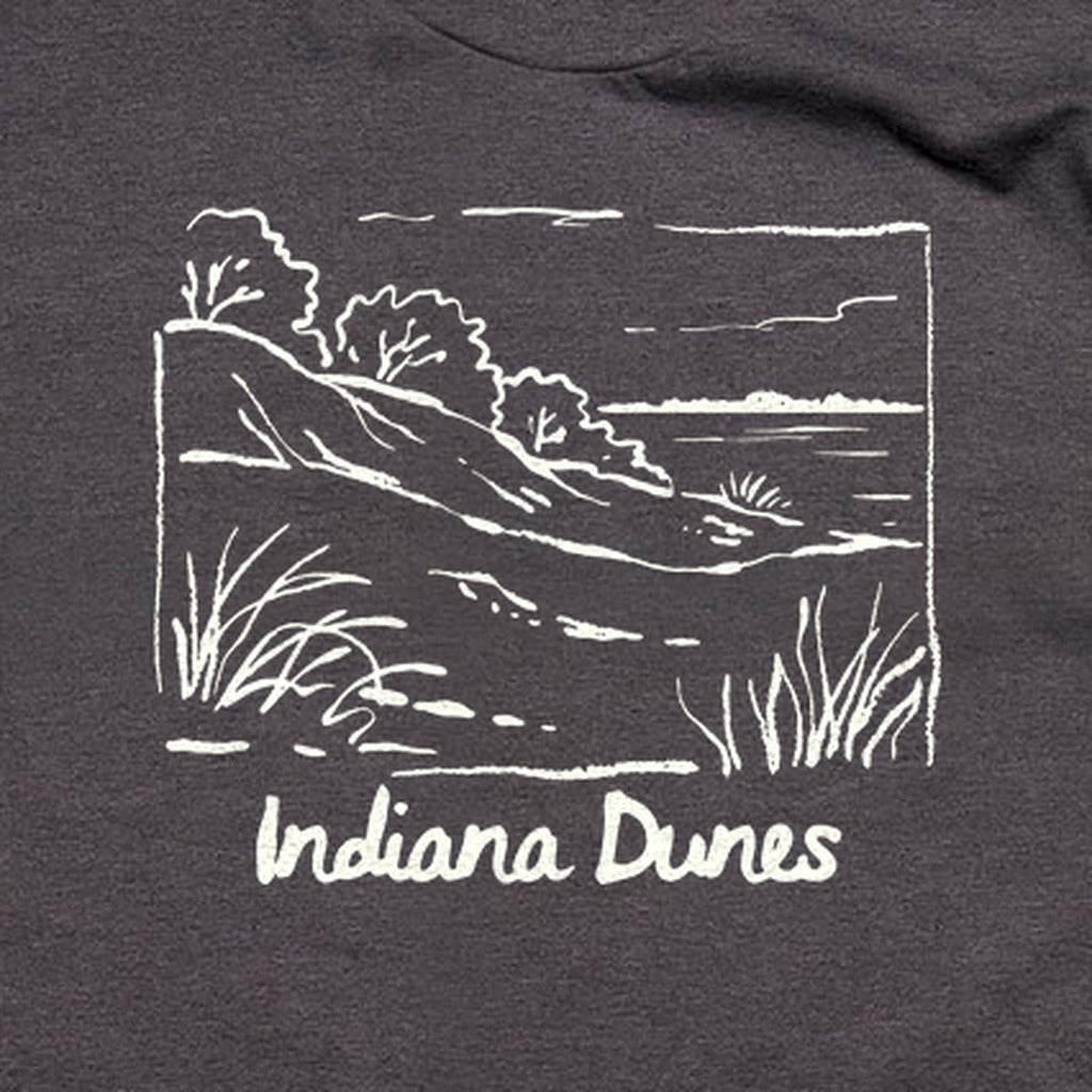 Indiana Dunes National Park Line Drawing T-Shirt