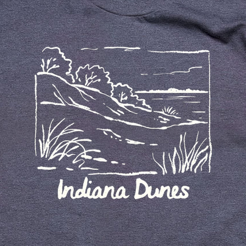 Indiana Dunes National Park Line Drawing T-Shirt