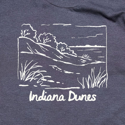 Indiana Dunes National Park Line Drawing T-Shirt