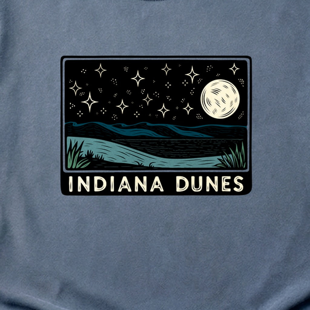 Indiana Dunes at Night Cotton T-Shirt