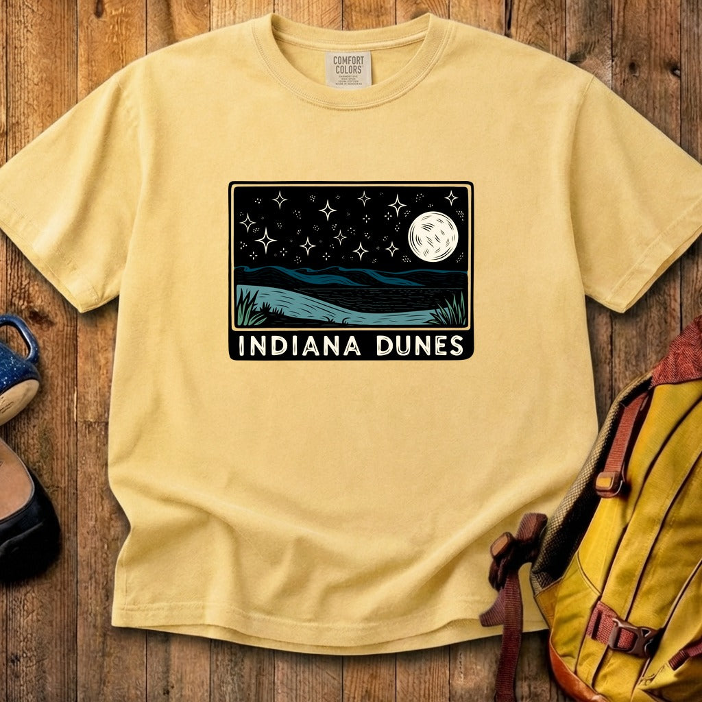 Indiana Dunes at Night Cotton T-Shirt