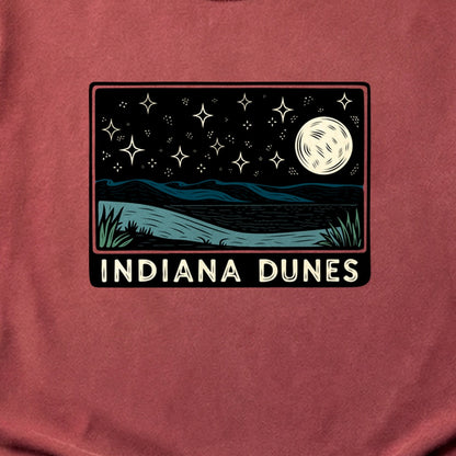 Indiana Dunes at Night Cotton T-Shirt