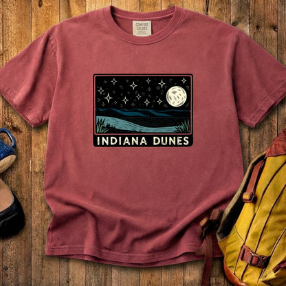 Indiana Dunes at Night Cotton T-Shirt