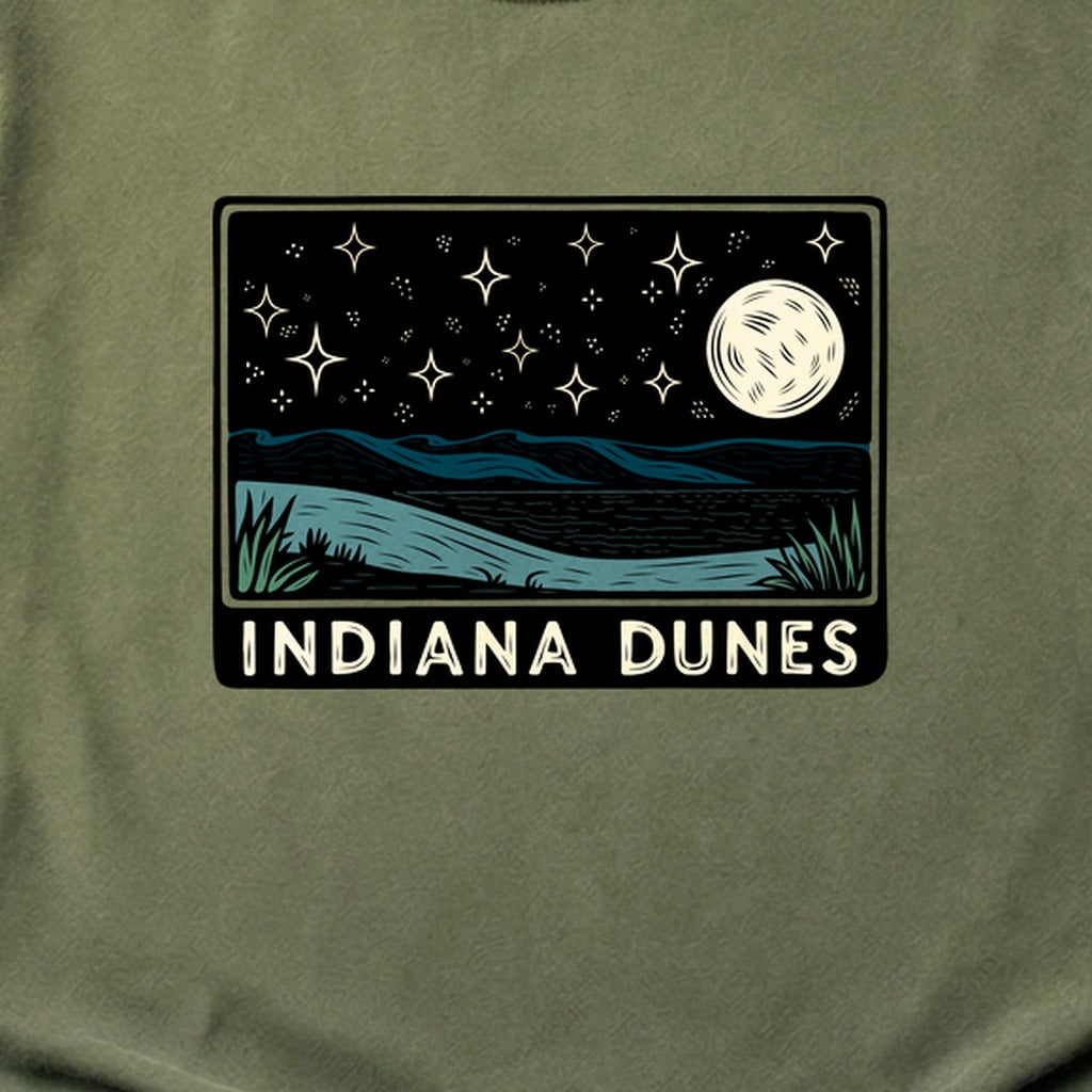 Indiana Dunes at Night Cotton T-Shirt
