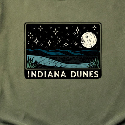 Indiana Dunes at Night Cotton T-Shirt