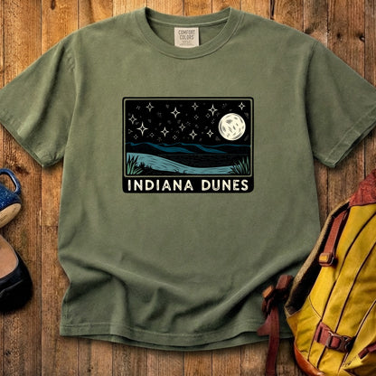 Indiana Dunes at Night Cotton T-Shirt
