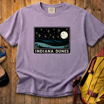 Indiana Dunes at Night Cotton T-Shirt