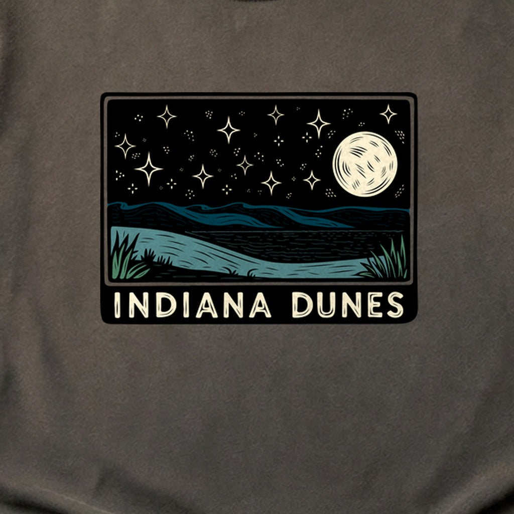 Indiana Dunes at Night Cotton T-Shirt