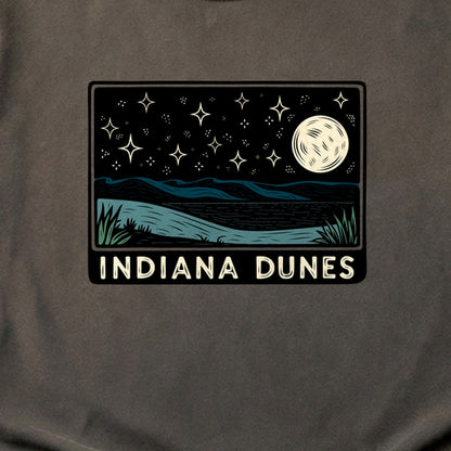 Indiana Dunes at Night Cotton T-Shirt