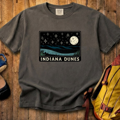 Indiana Dunes at Night Cotton T-Shirt