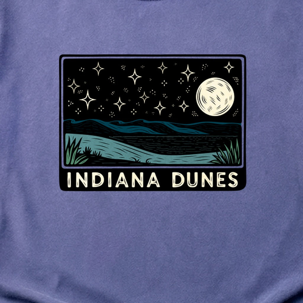 Indiana Dunes at Night Cotton T-Shirt