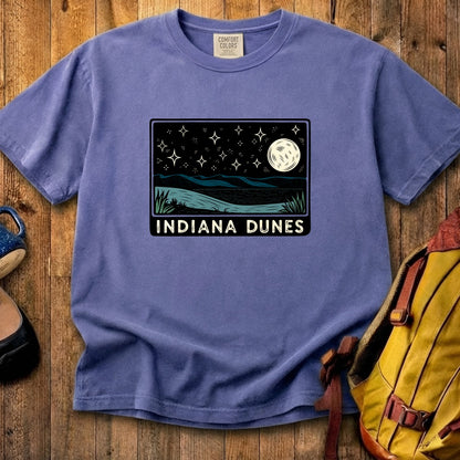 Indiana Dunes at Night Cotton T-Shirt