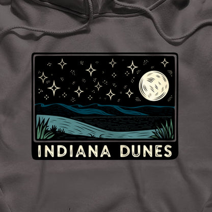 Indiana Dunes at Night Hoodie