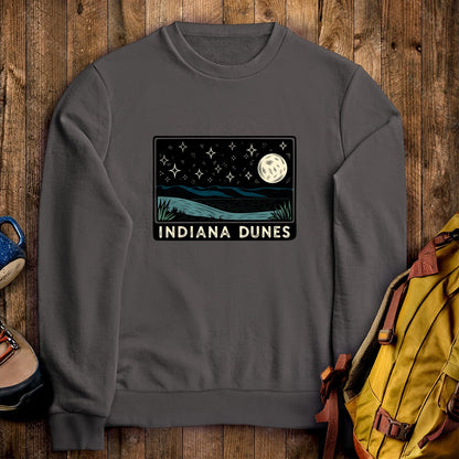 Indiana Dunes at Night Crewneck Sweatshirt