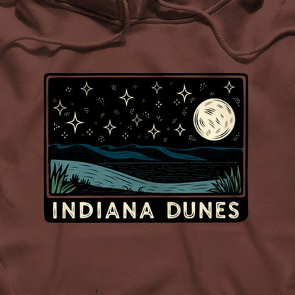 Indiana Dunes at Night Hoodie