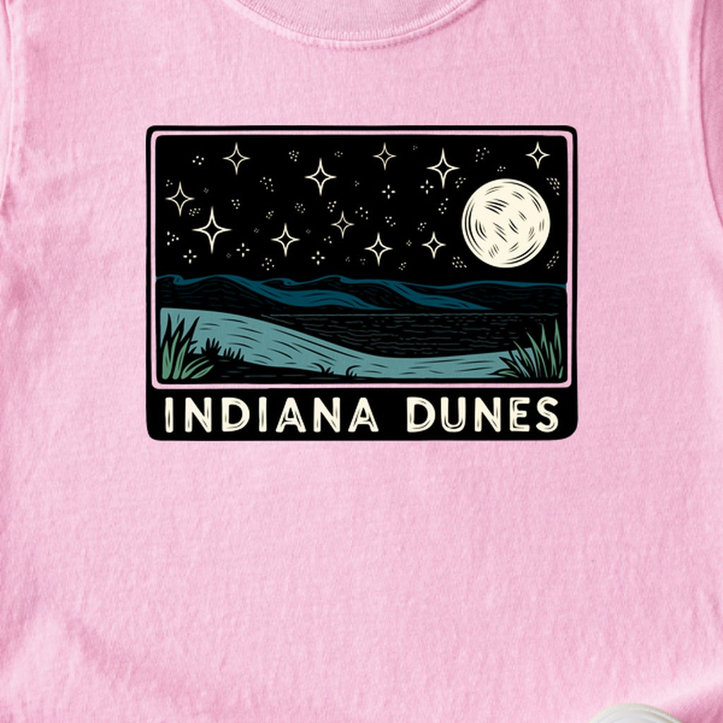 Indiana Dunes at Night Kids Cotton T-Shirt
