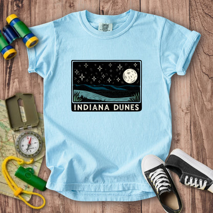 Indiana Dunes at Night Kids Cotton T-Shirt