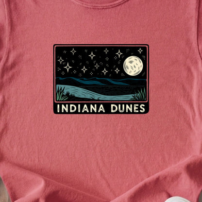 Indiana Dunes at Night Kids Cotton T-Shirt