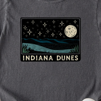 Indiana Dunes at Night Kids Cotton T-Shirt