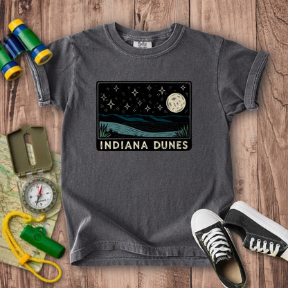 Indiana Dunes at Night Kids Cotton T-Shirt