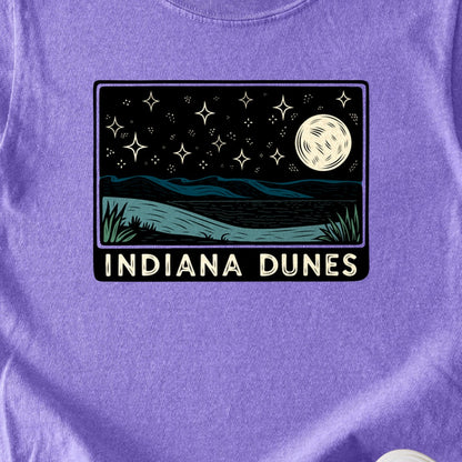 Indiana Dunes at Night Kids Cotton T-Shirt