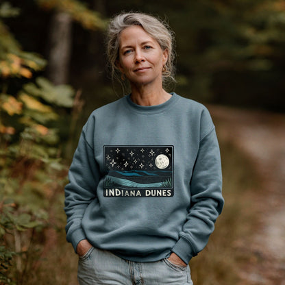 Indiana Dunes at Night Crewneck Sweatshirt