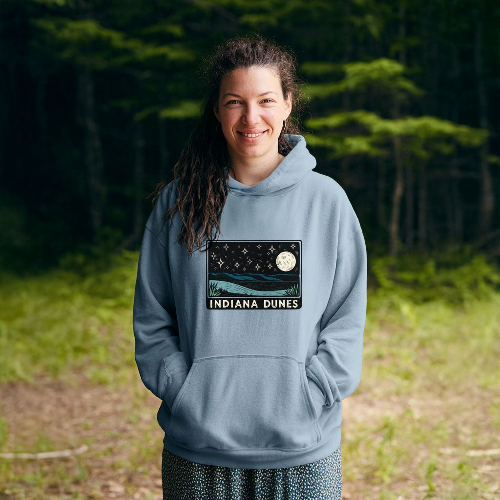 Indiana Dunes at Night Hoodie