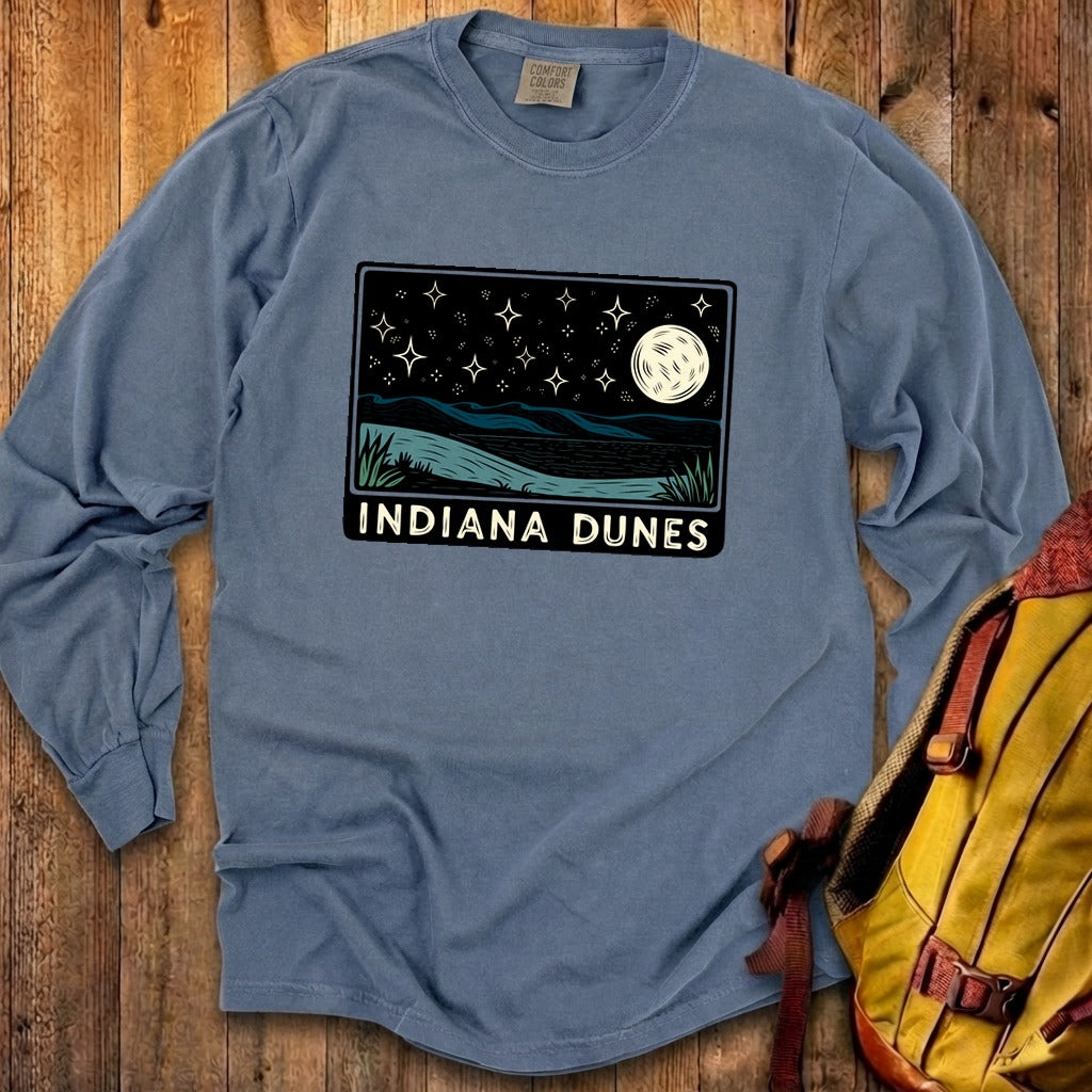 Indiana Dunes at Night Premium Long Sleeve