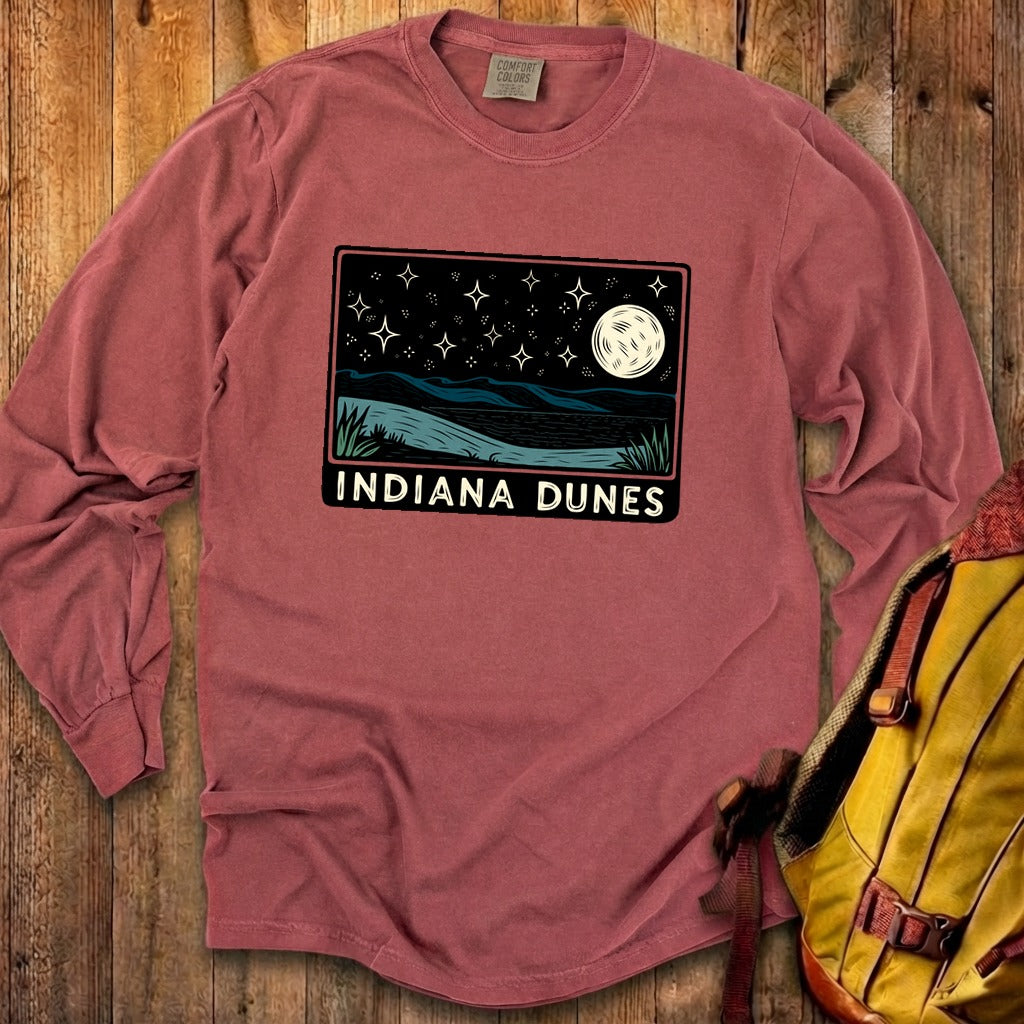 Indiana Dunes at Night Premium Long Sleeve