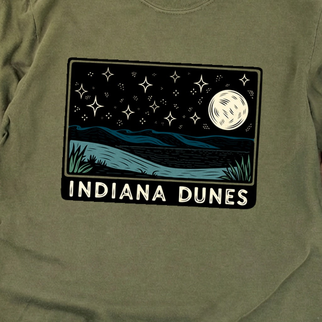Indiana Dunes at Night Premium Long Sleeve
