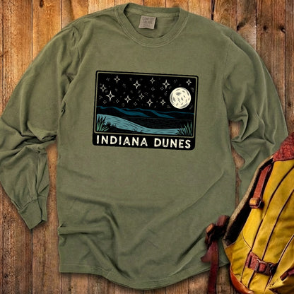 Indiana Dunes at Night Premium Long Sleeve