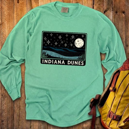 Indiana Dunes at Night Premium Long Sleeve