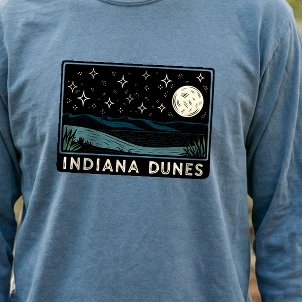 Indiana Dunes at Night Premium Long Sleeve