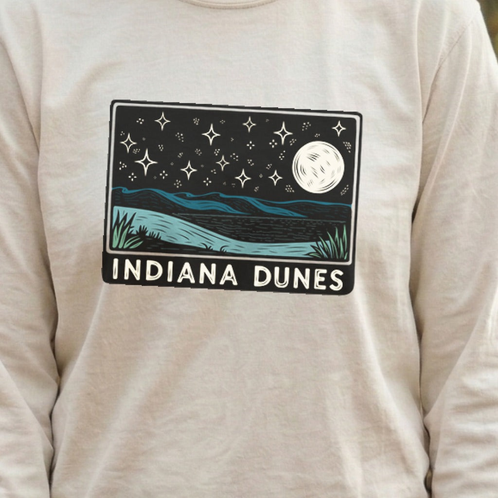 Indiana Dunes at Night Premium Long Sleeve