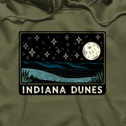 Indiana Dunes at Night Hoodie