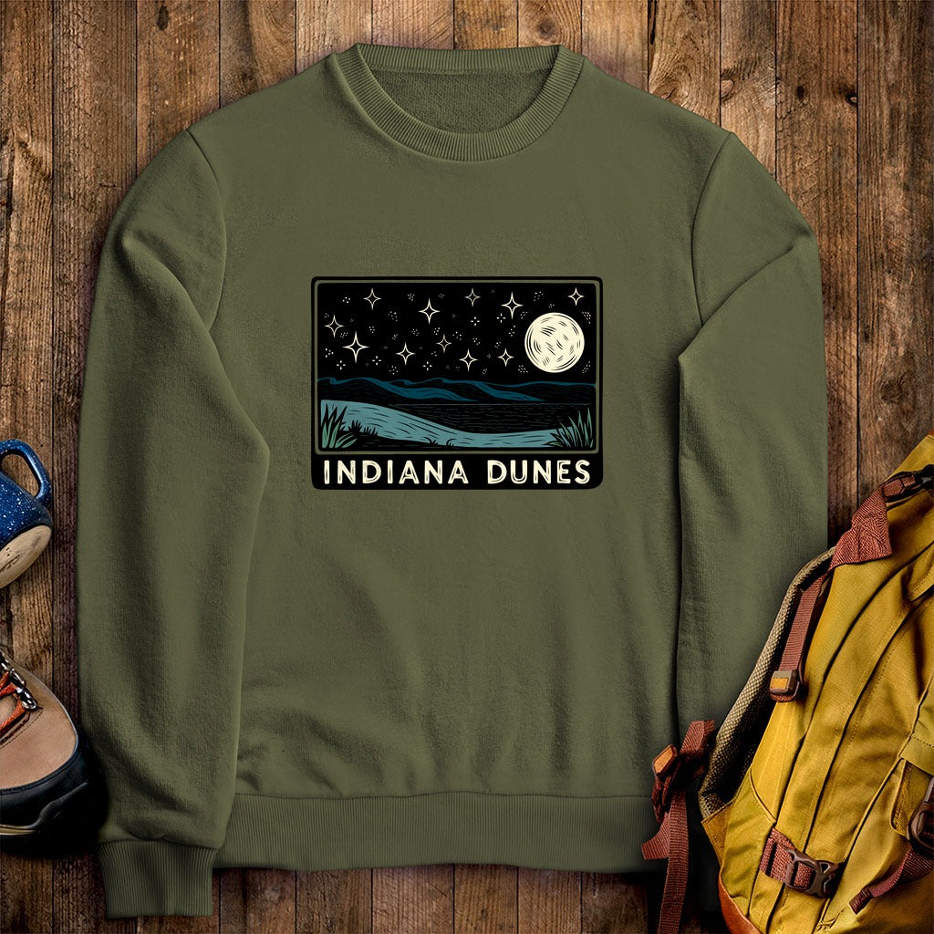 Indiana Dunes at Night Crewneck Sweatshirt