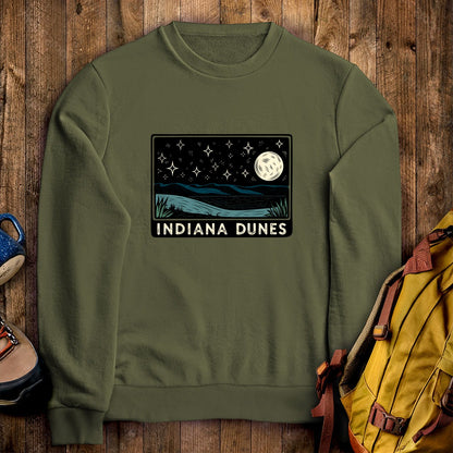 Indiana Dunes at Night Crewneck Sweatshirt